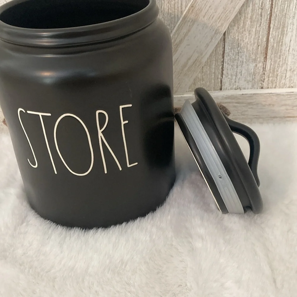 Rae Dunn Store Canister in Black